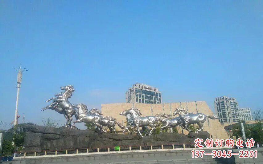 开封不锈钢动物雕塑精美的艺术品
