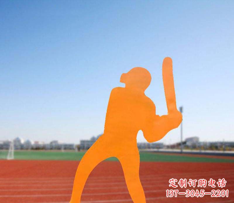 开封不锈钢棒球雕塑精美的艺术品