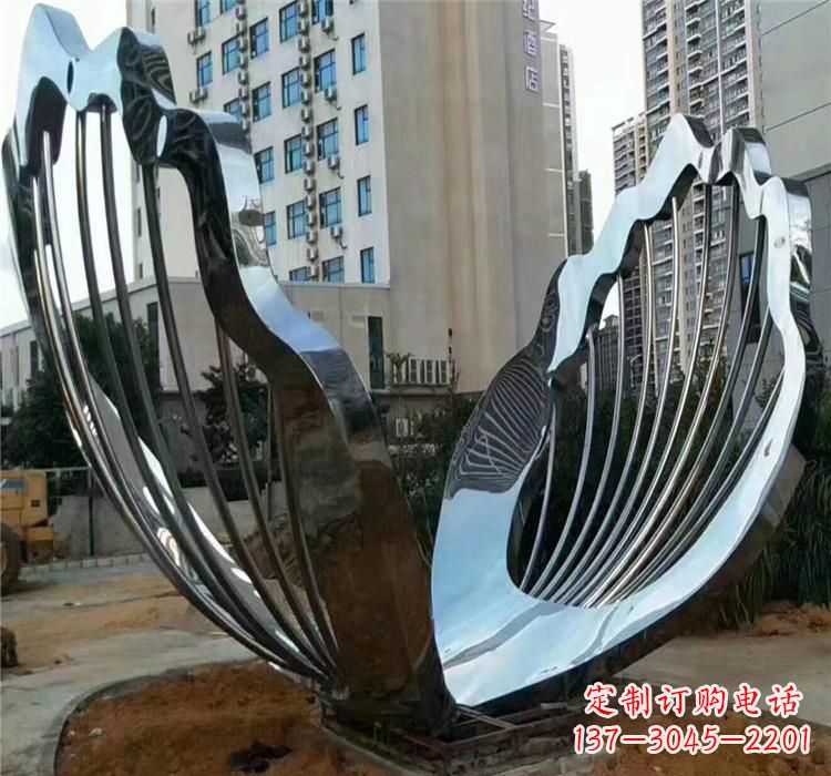 开封不锈钢贝壳雕塑艺术与自然的完美结合