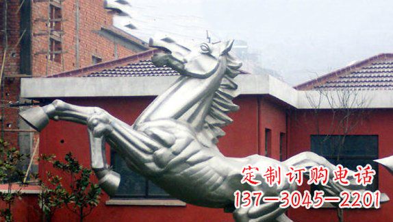 开封不锈钢奔马雕塑 (2)