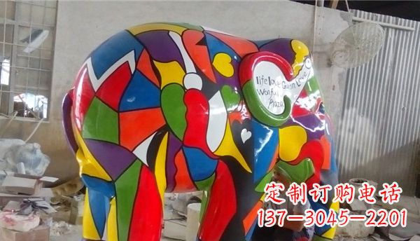 开封不锈钢大象雕塑点缀景观的精美艺术品