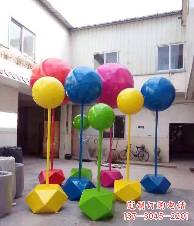 开封不锈钢彩色气球雕塑