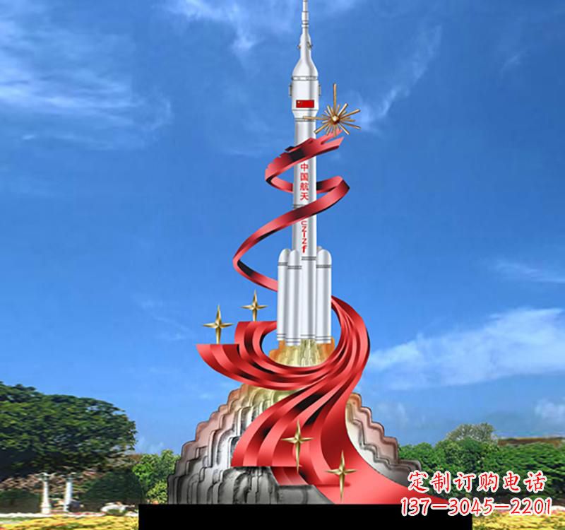 开封不锈钢嫦娥飞天标识雕塑