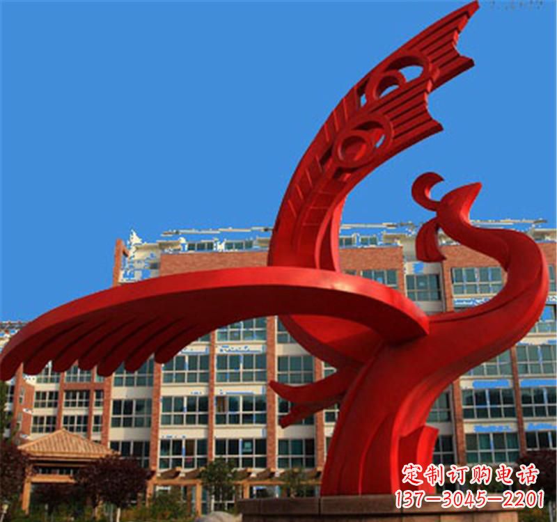 开封不锈钢城市凤凰 雕塑