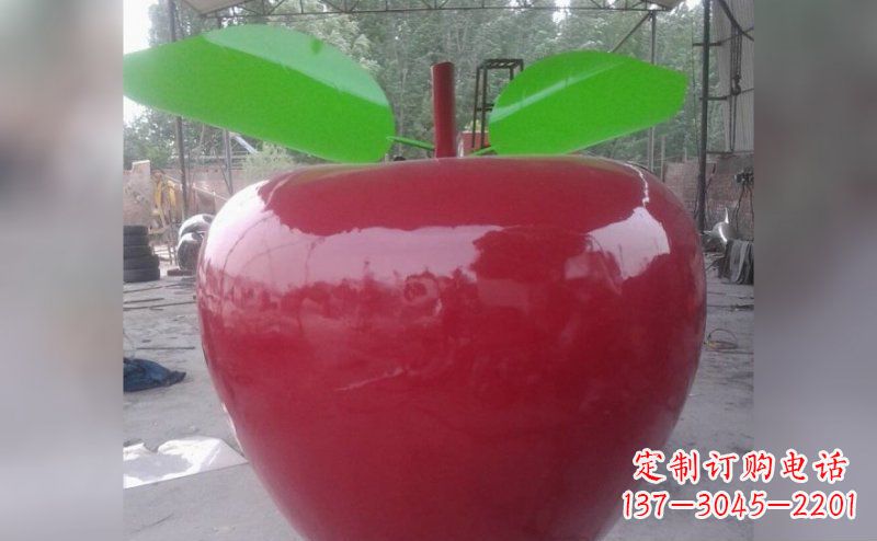 开封不锈钢城市苹果景观