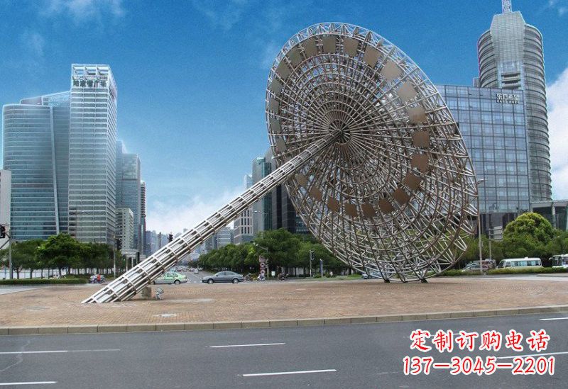 开封不锈钢城市日晷雕塑——缔造城市新景观
