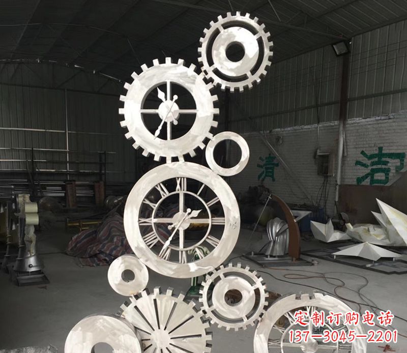 开封不锈钢齿轮雕塑艺术与科技的完美结合