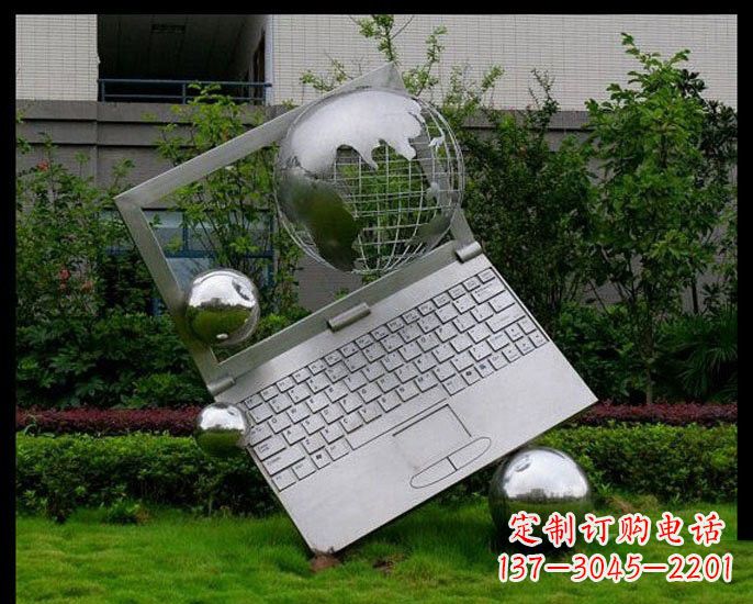 开封不锈钢制作的地球雕塑