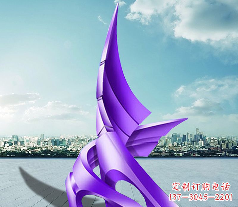 开封不锈钢船帆雕塑静谧的海洋美景
