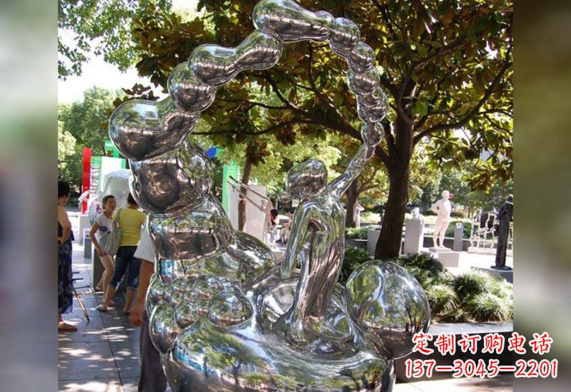 开封精美不锈钢儿童雕塑
