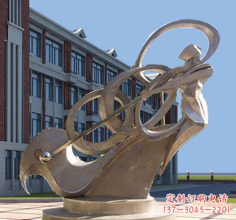 开封不锈钢制作的高尔夫球雕塑