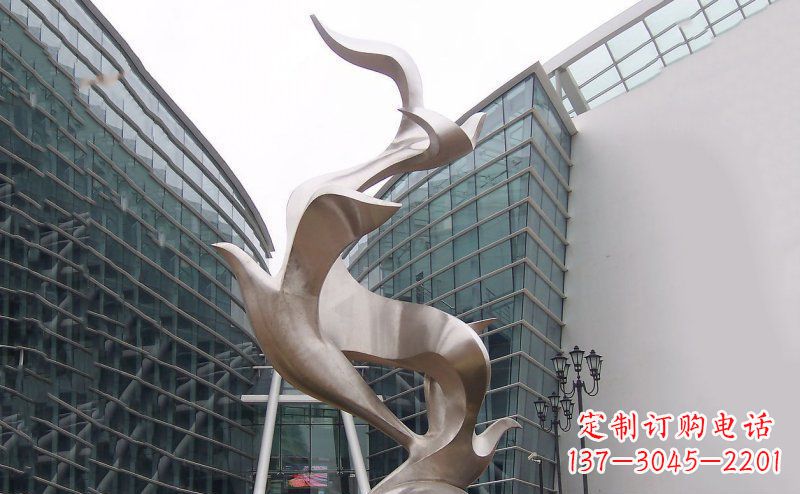 开封不锈钢大雁雕塑