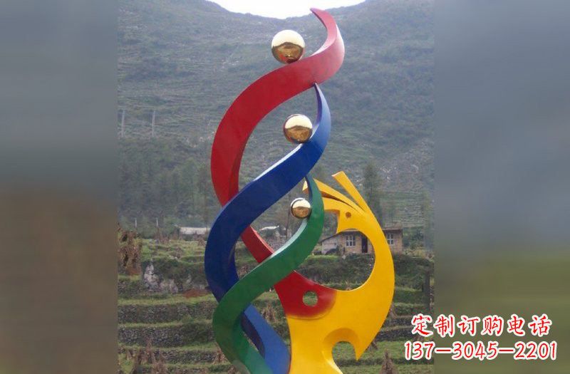 开封不锈钢凤凰雕塑象征着精致的美