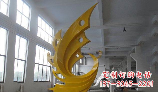 开封不锈钢凤凰雕塑——给生活添彩