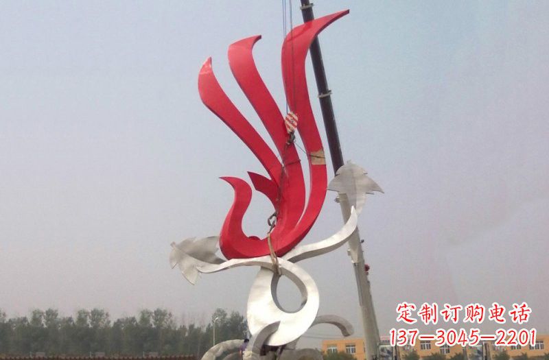 开封不锈钢凤凰雕塑安装介绍