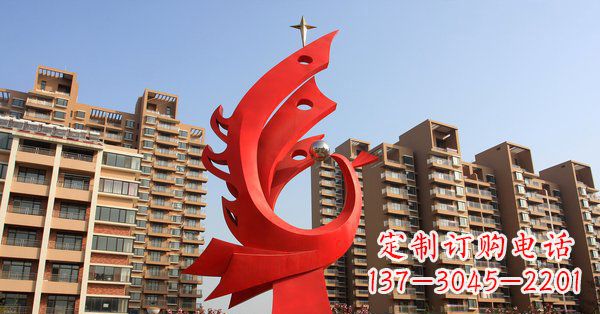 开封凤凰灿烂的不锈钢雕塑