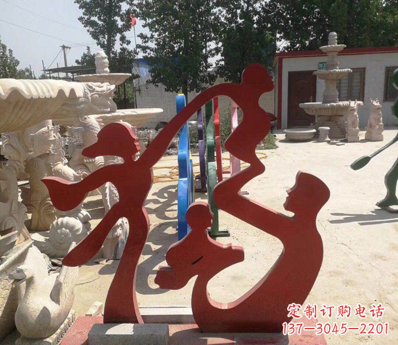 开封不锈钢福字雕塑