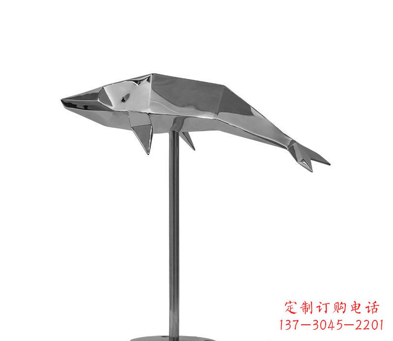 开封不锈钢海豚雕塑