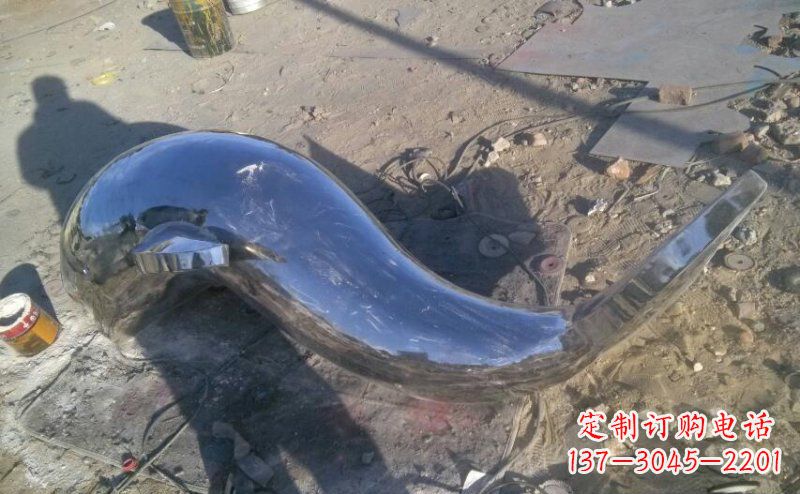 开封不锈钢海豚雕塑展示优雅美丽