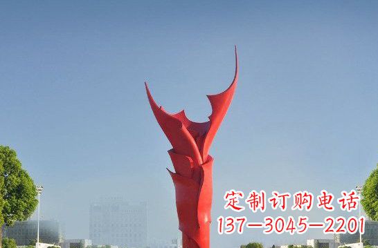 开封不锈钢火炬雕塑——点燃友谊之火