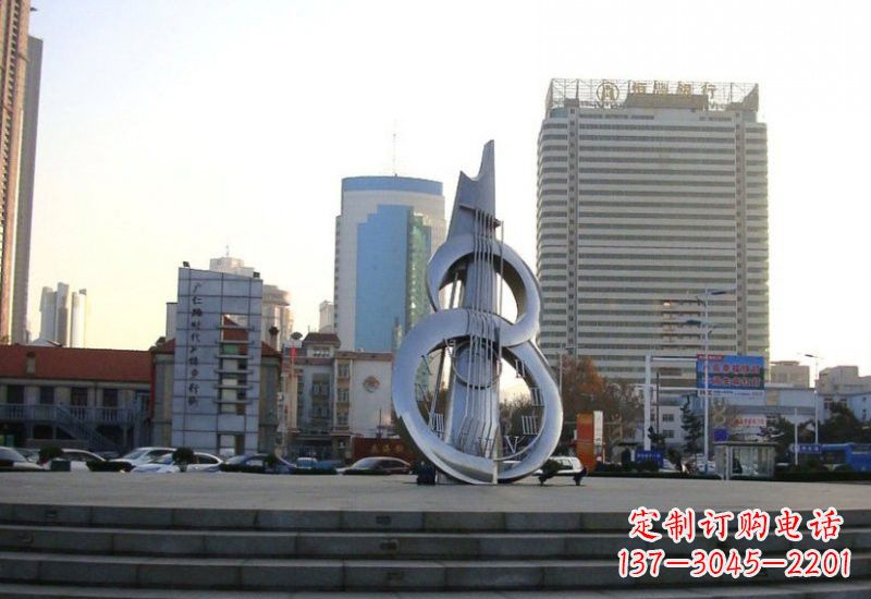 开封不锈钢吉他雕塑