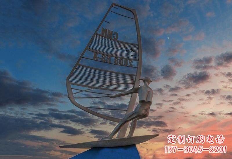 开封不锈钢帆船雕塑——象征着美丽的梦想