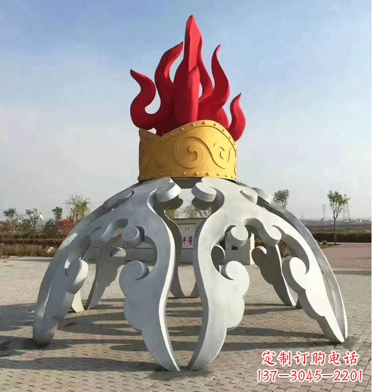 开封不锈钢拱门雕塑精致而又充满艺术气息