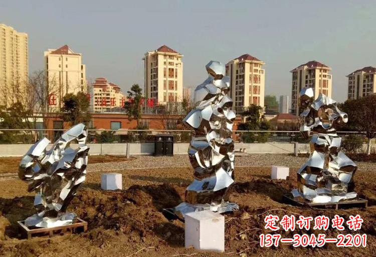 开封不锈钢太湖石雕塑给人以美的视觉体验