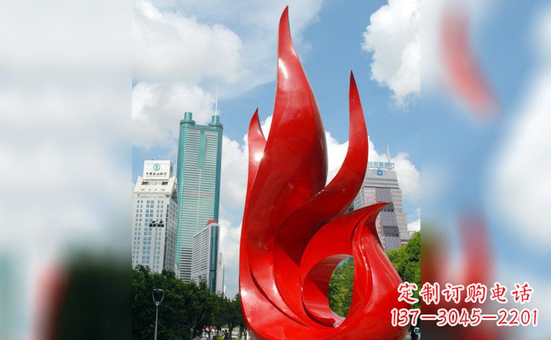 开封不锈钢抽象孔雀雕塑 (2)