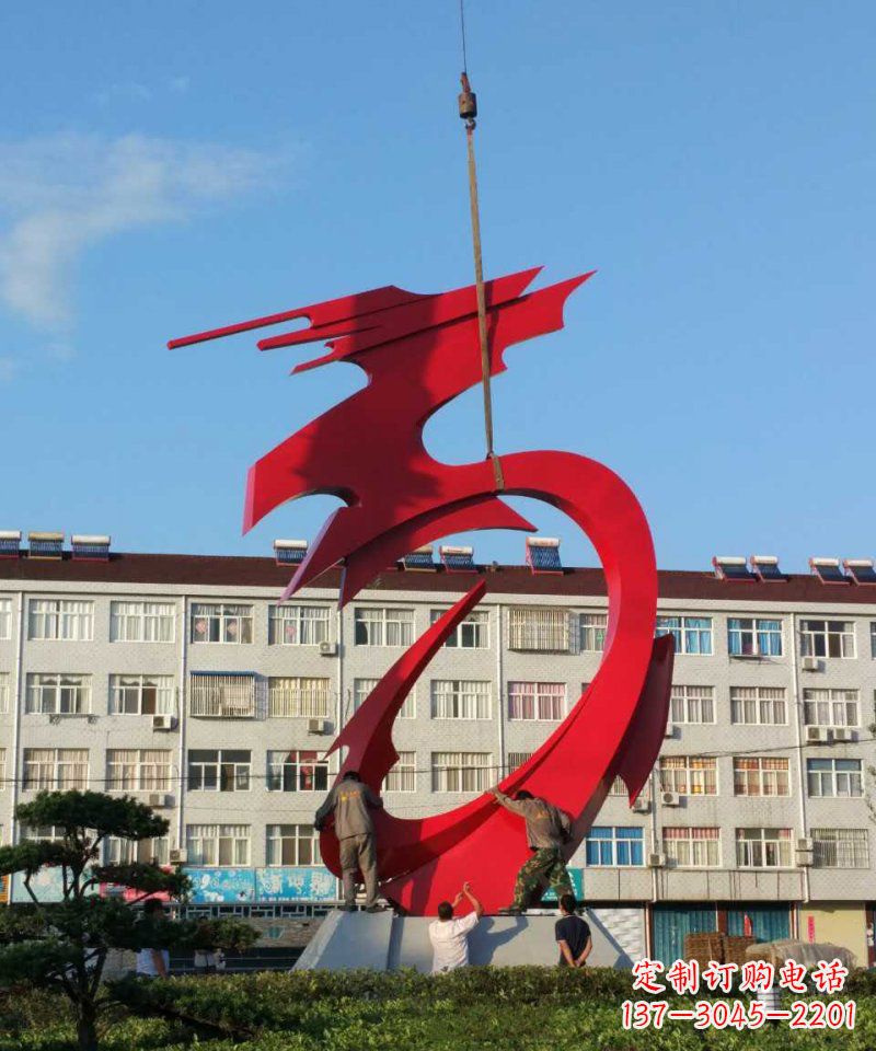 开封不锈钢龙雕塑展现龙城市景观之美