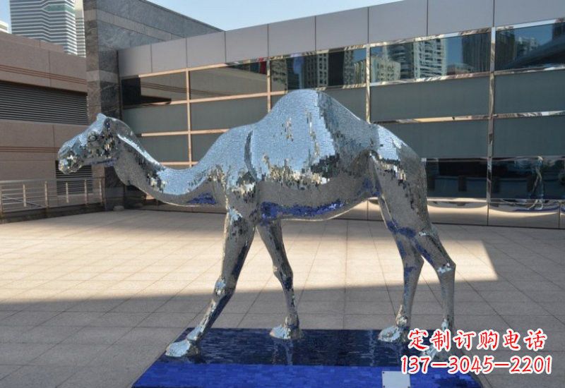 开封不锈钢骆驼雕塑
