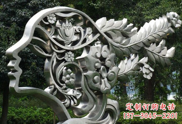 开封不锈钢美女雕塑一种流行的艺术形式