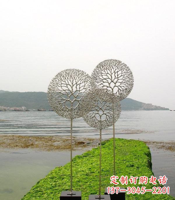 开封不锈钢蒲公英雕塑抽象美的象征