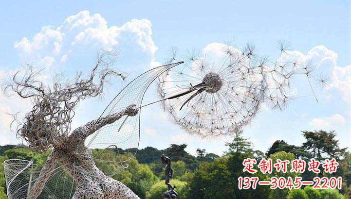 开封不锈钢蒲公英雕塑