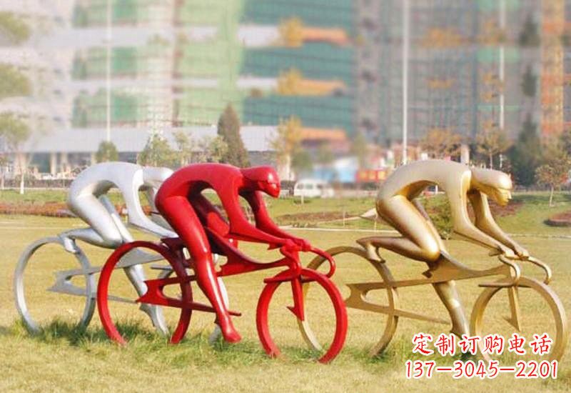 开封不锈钢自行车雕塑