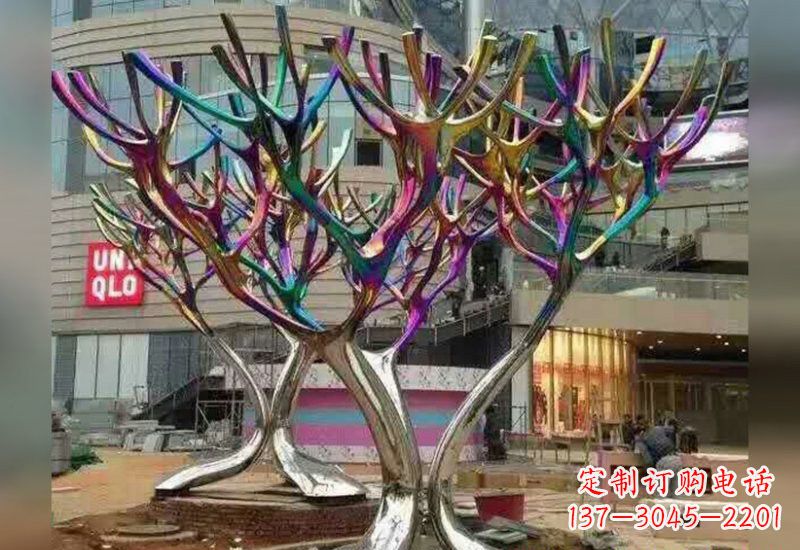开封不锈钢树枝雕塑自然的美丽