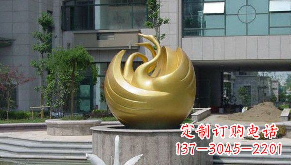 开封不锈钢天鹅雕塑