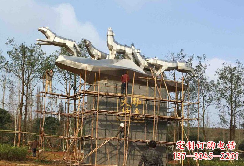 开封不锈钢动物雕塑