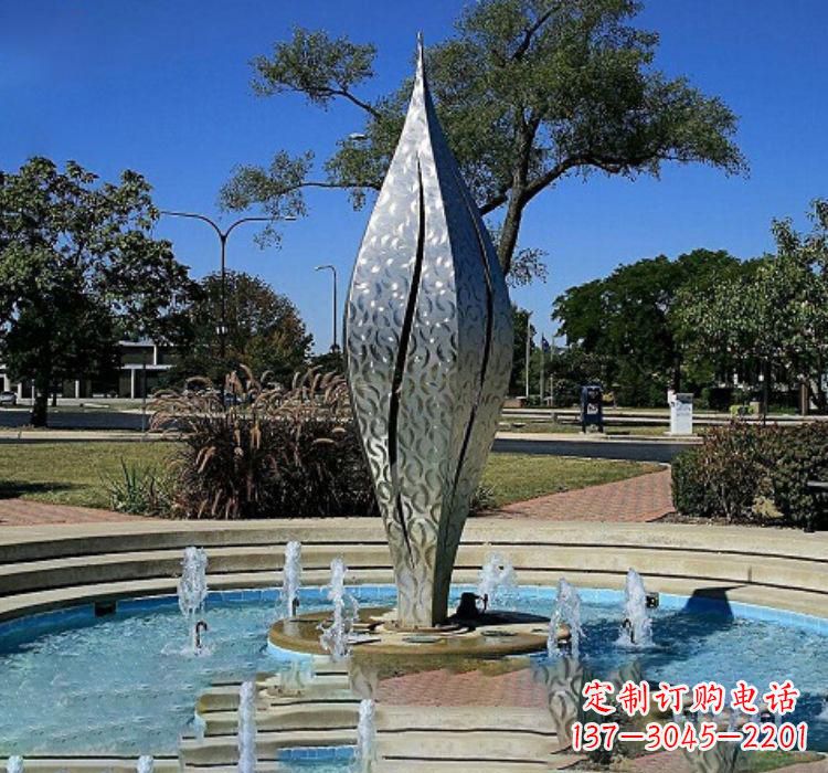 开封不锈钢创意喷泉雕塑