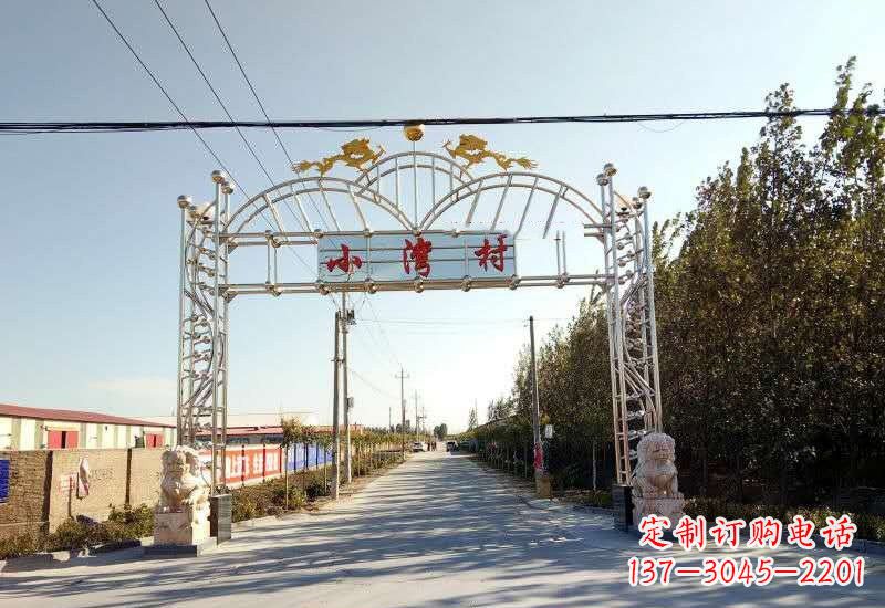 开封不锈钢牌坊雕塑让美丽的传统永存