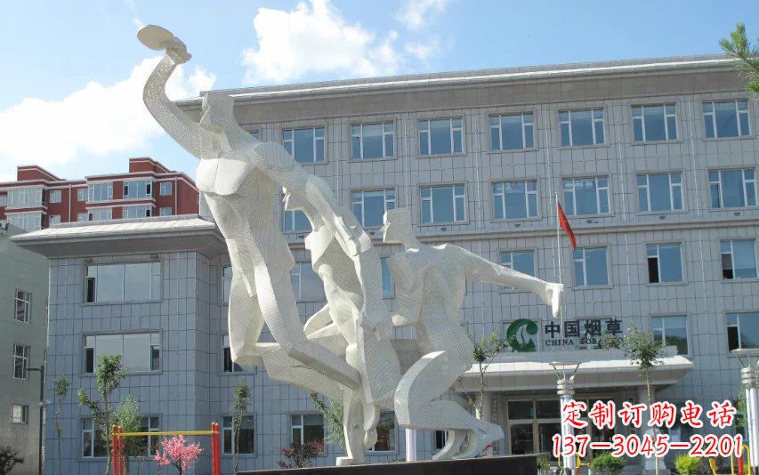 开封不锈钢乒乓球雕塑精美绝伦