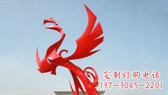 开封不锈钢凤凰雕塑