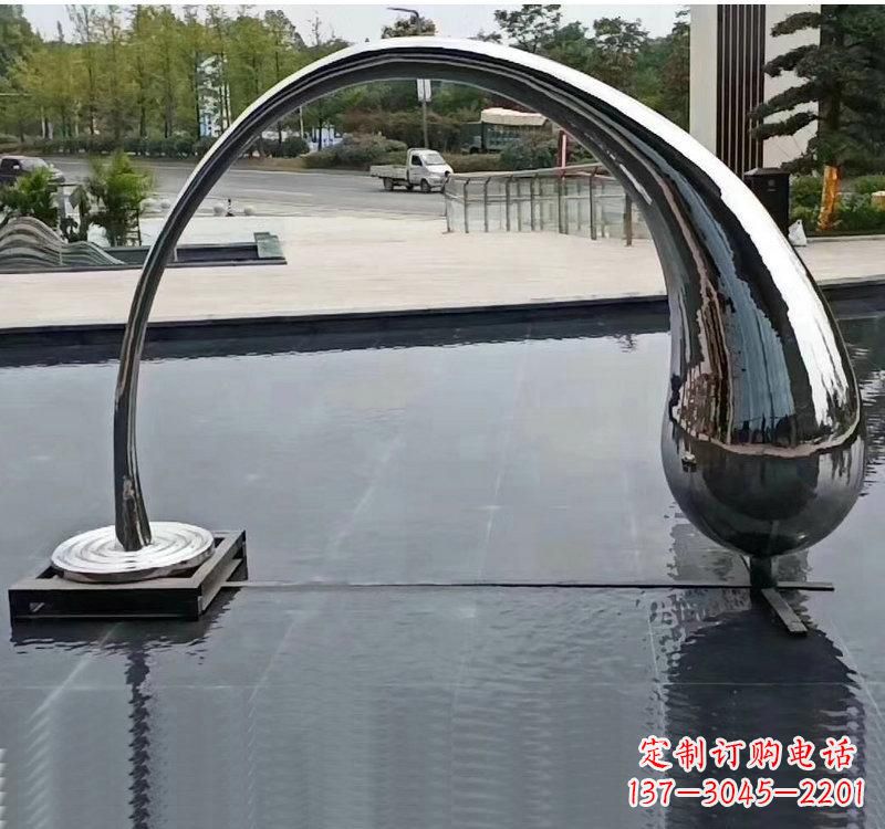 开封不锈钢大型水滴雕塑让艺术融入生活
