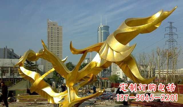 开封不锈钢大雁雕塑——一件传承中华文化的艺术杰作