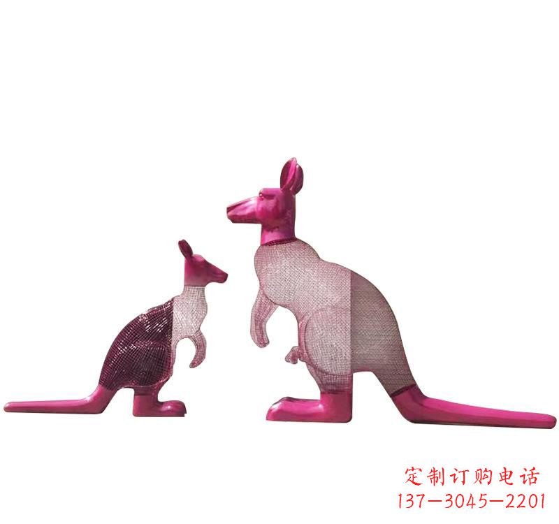 开封不锈钢袋鼠雕塑——传承澳大利亚文化