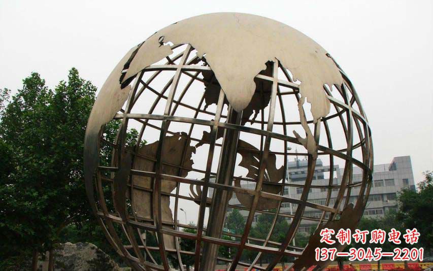 开封不锈钢地球雕塑精彩的艺术景观