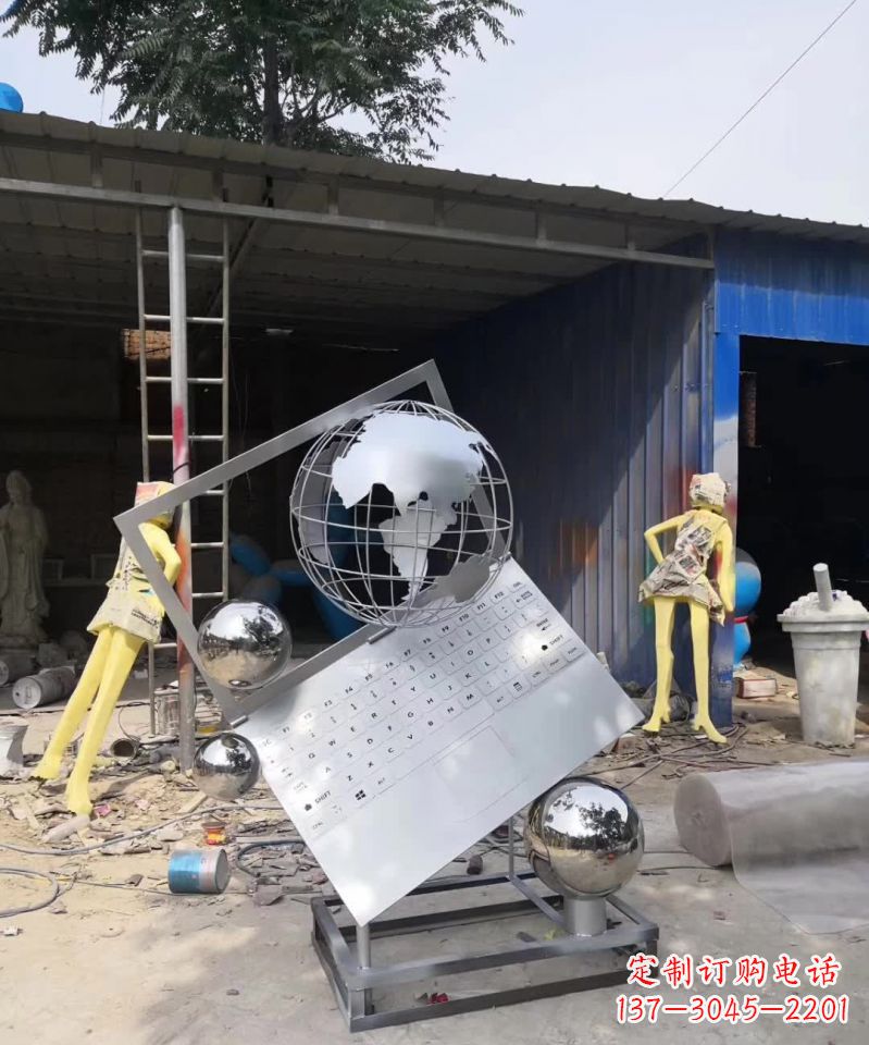 开封不锈钢地球雕塑艺术与科技的完美结合