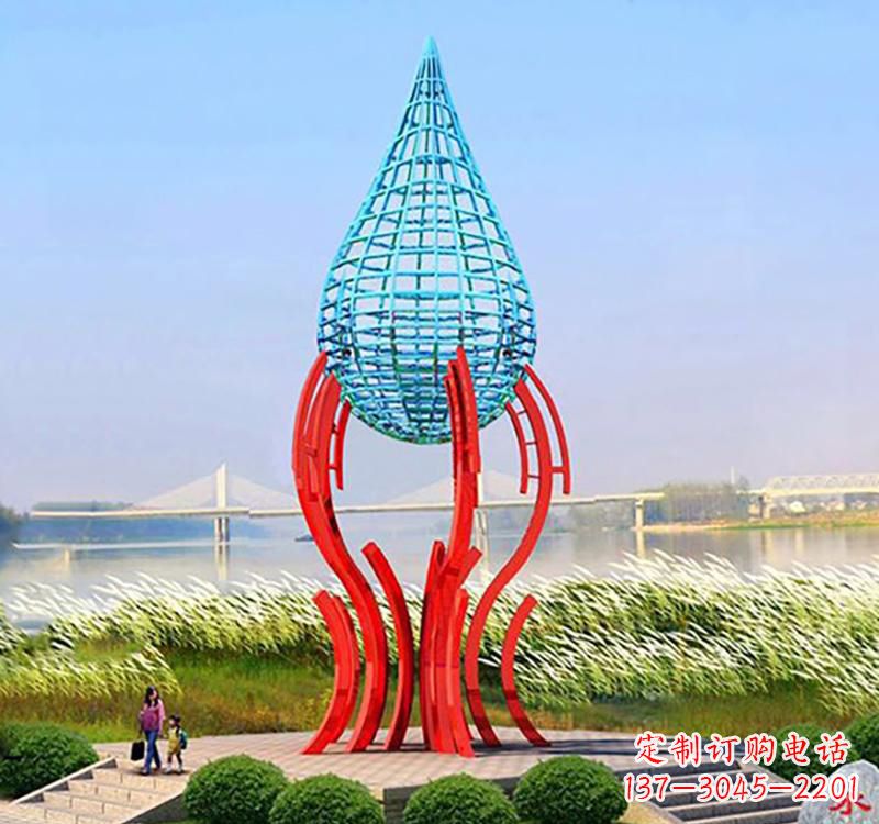 开封不锈钢灯泡雕塑灯光点亮美好生活