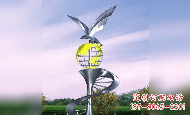 开封不锈钢雕塑雄鹰展翅