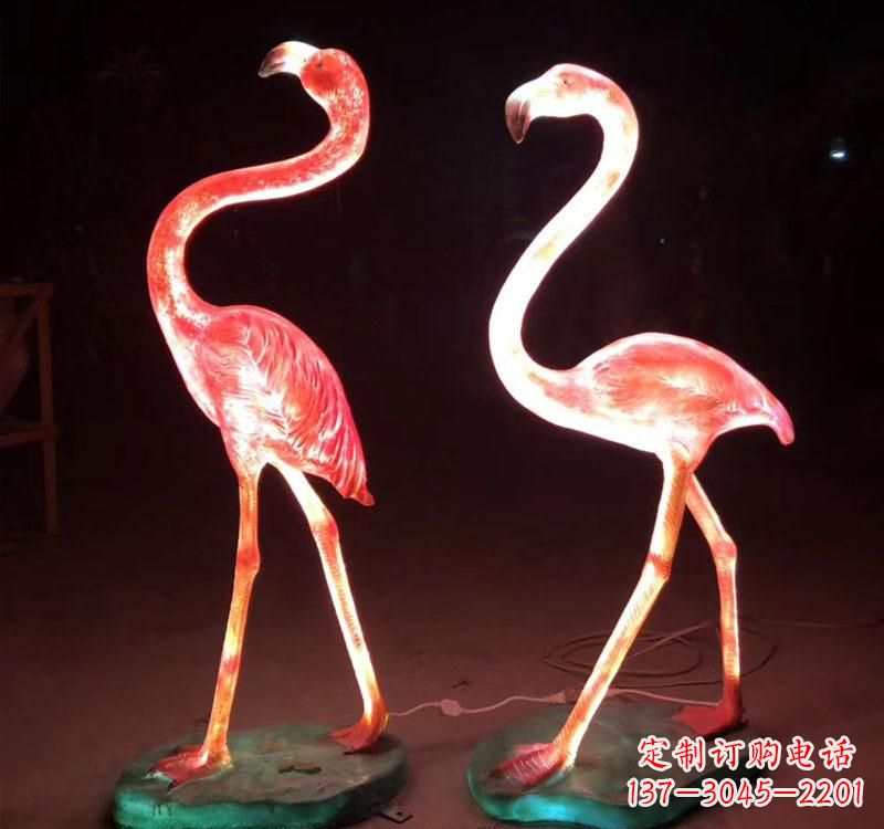 开封不锈钢火烈鸟绚丽多彩的艺术品